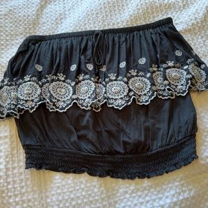 American Eagle navy tube, top with white details